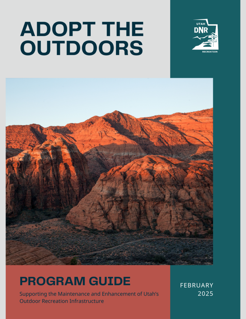 Utah Division of Outdoor Recreation's Adopt the Outdoors program guide for 2025.