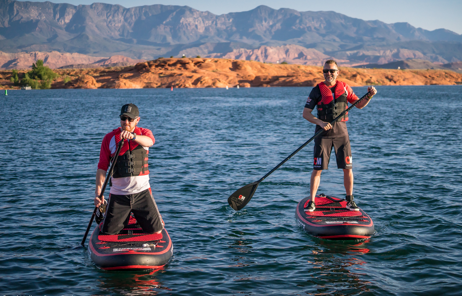 Paddleboarding at Sand Hollow State Park